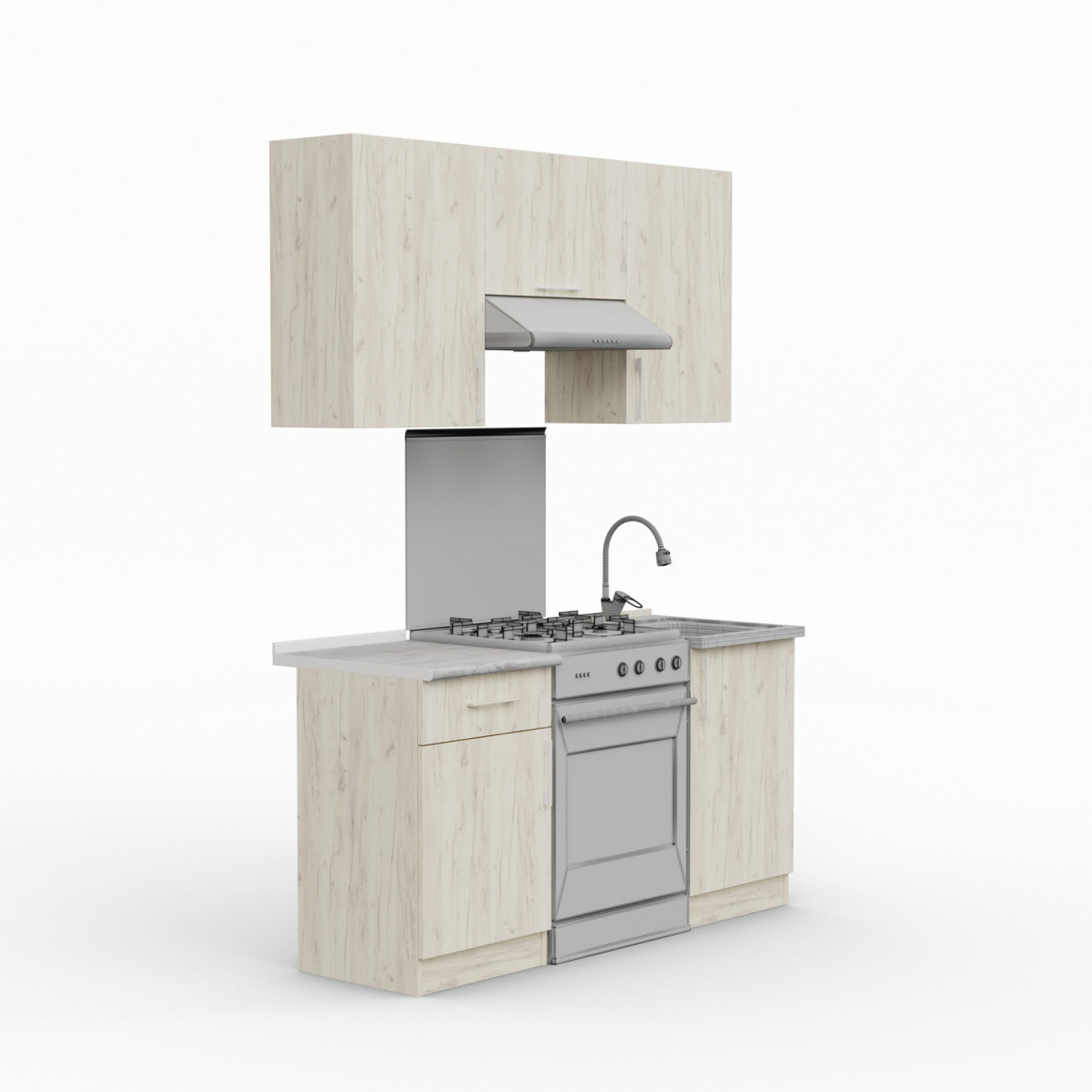 Kitchen set HOBEL X70 CL/01 (WH) K001 P2 (5) 