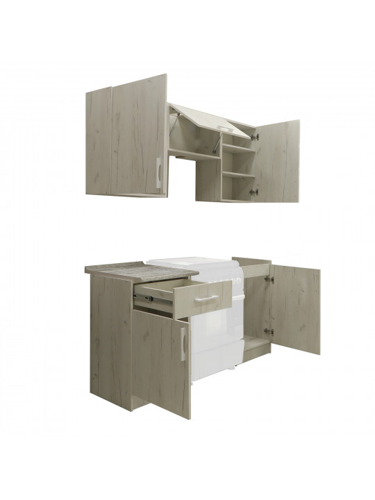 Готовый гарнитур HOBEL X70 CL/01 (WH) K001 P2 (5) 