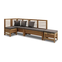 Kitchen corner HOBEL CORNER OLIVER WOOD NATURAL/LEONARDO 5 L (5) 
