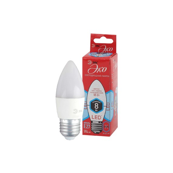 Лампa ERA ECO B35-8W-840-E27 