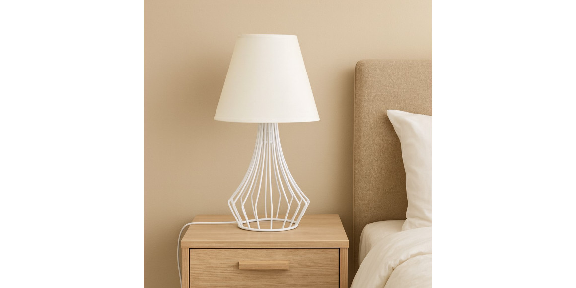 Lampshade SEVERNIY SVET ALMAZ 1-Р БЕЛЫЙ (4051)