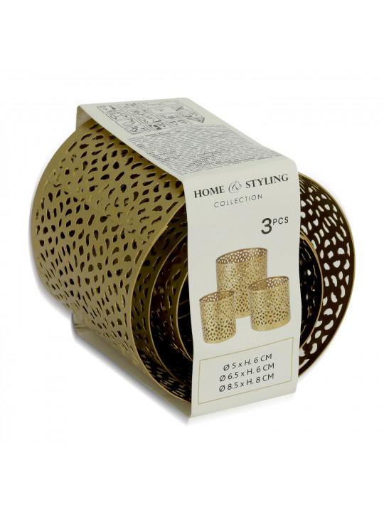 Մոմակալ KOOPMAN TEALIGHT HOLDER OF 3 SIZES (324342) (NB1422490)
