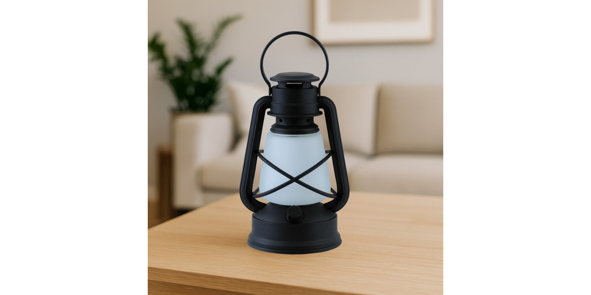 Լուսամփոփ KOOPMAN LANTERN 22CM BLACK WITH 12LED (ASX000120)