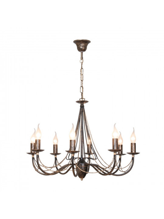 Chandelier SEVERNIY SVET PALERMO   8-Р. ЧЕРНОЕ ЗОЛОТО 