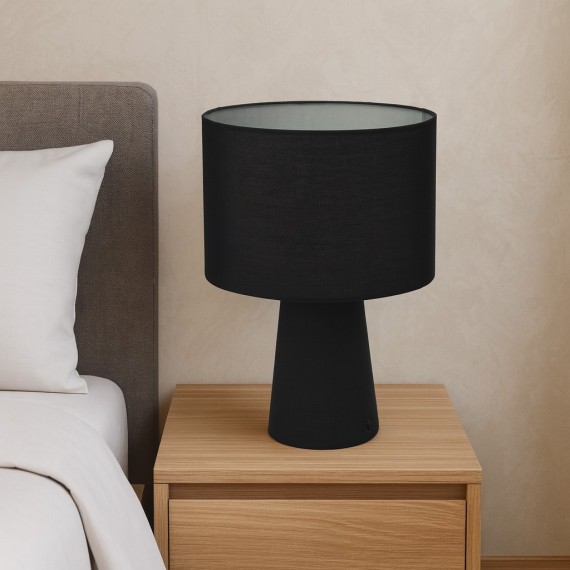 Lampshade KOOPMAN TABLE LAMP 23X34CM BLACK (094658) (HZ1601170)