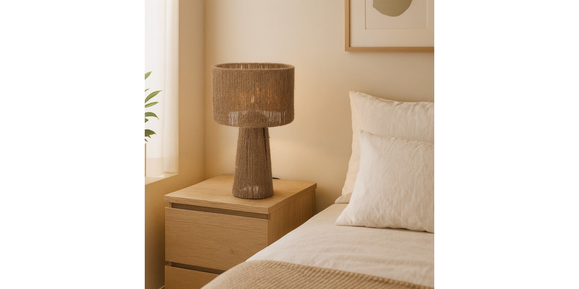 Ночник KOOPMAN TABLE LAMP 27X45CM JUTE NATURA (094972) (HZ1601180)