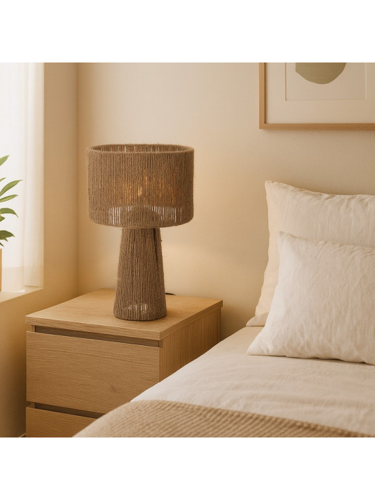 Լուսամփոփ KOOPMAN TABLE LAMP 27X45CM JUTE NATURA (094972) (HZ1601180)