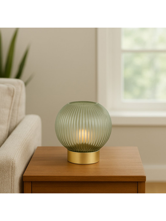 Լուսամփոփ KOOPMAN TABLE LAMP BALL 20CM GREEN (XX8113135)