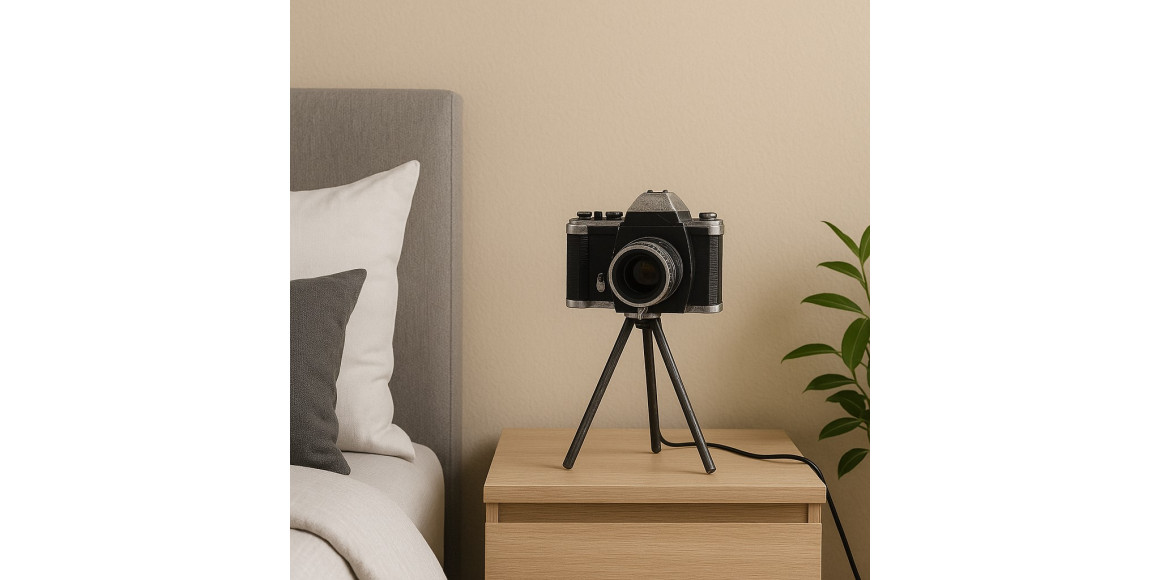 Ночник KOOPMAN TABLE LAMP CAMERA 15X14X27CM (HX9400030)