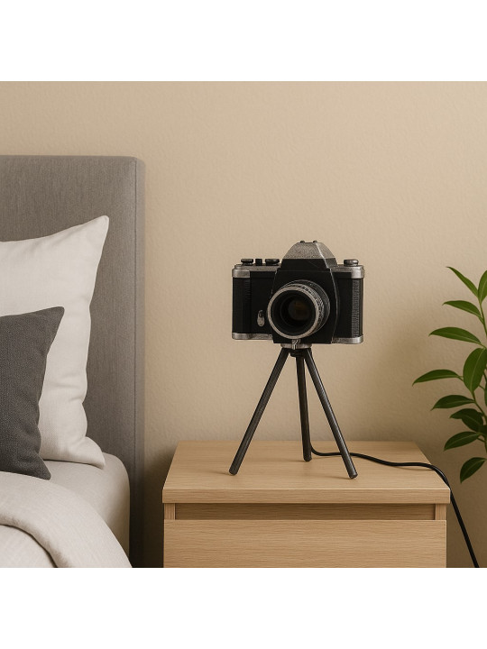 Լուսամփոփ KOOPMAN TABLE LAMP CAMERA 15X14X27CM (HX9400030)