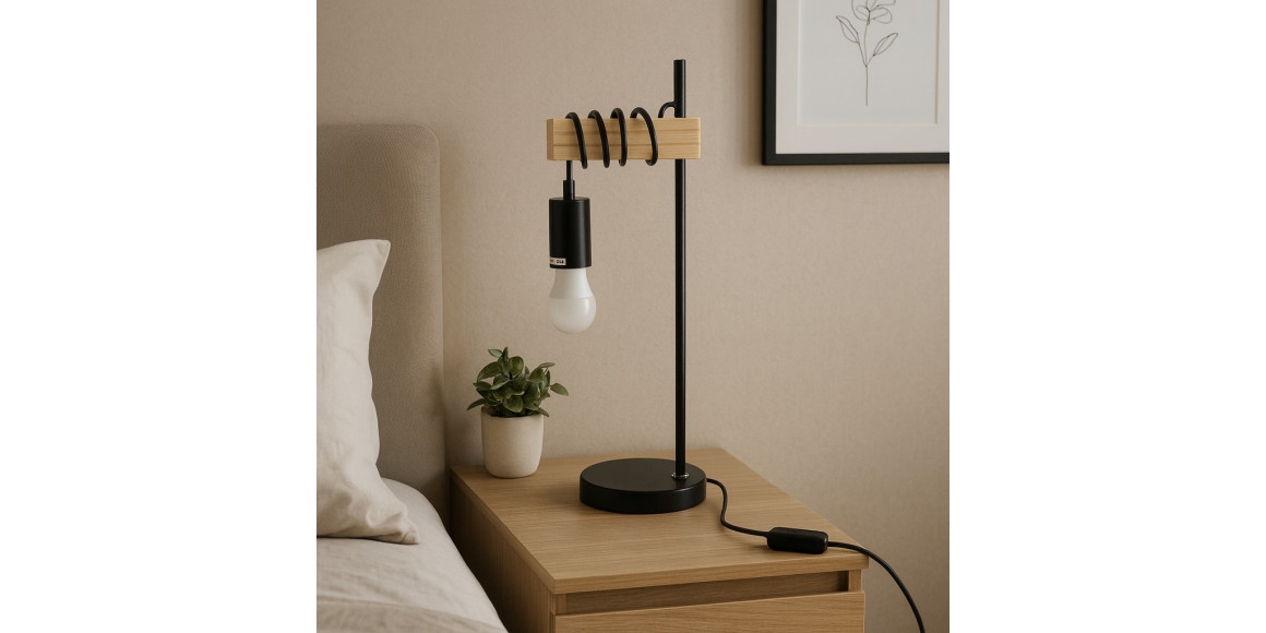 Լուսամփոփ KOOPMAN TABLE LAMP METAL BK (Y03000250)