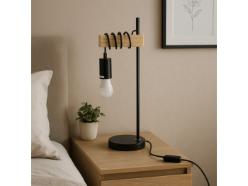Լուսամփոփ KOOPMAN TABLE LAMP METAL BK (Y03000250)