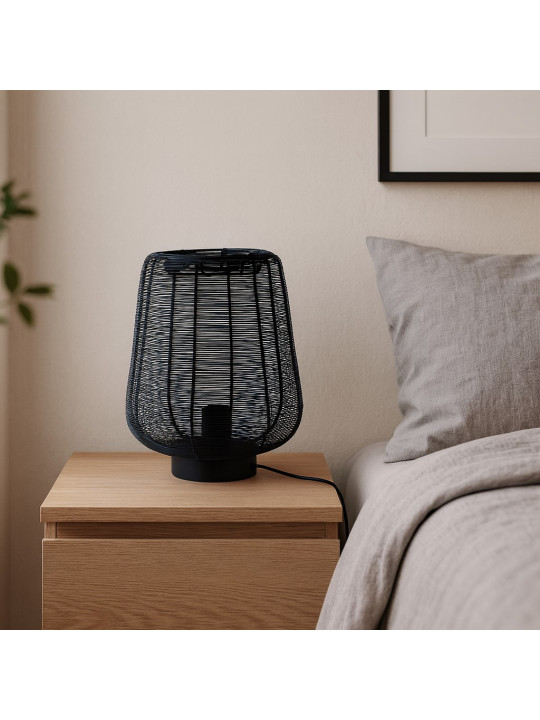Լուսամփոփ KOOPMAN TABLE LAMP METAL WIRE 33CM BLA (A98808870)