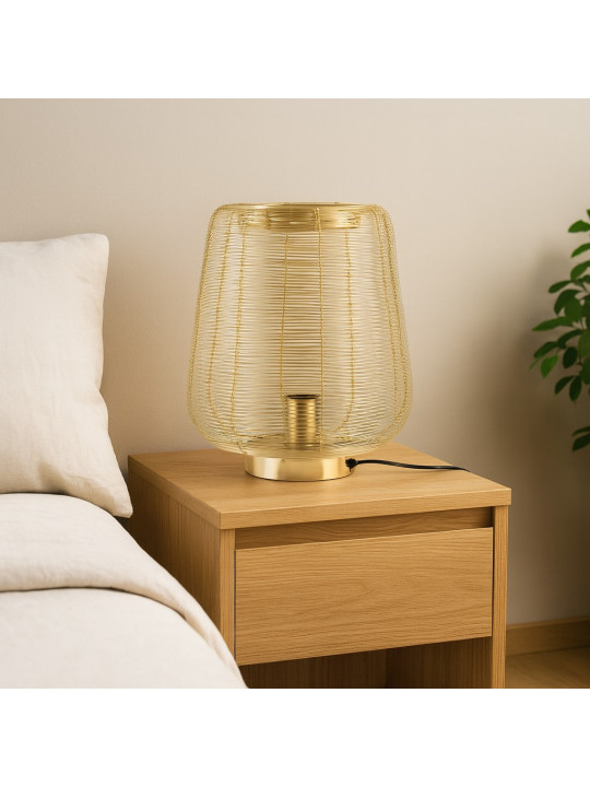 Լուսամփոփ KOOPMAN TABLE LAMP METAL WIRE 33CM GOL (A98808860)