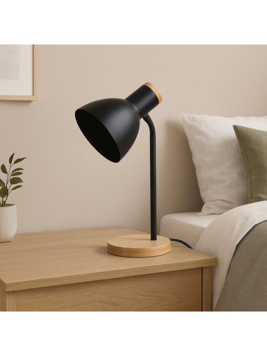Լուսամփոփ KOOPMAN TABLE LAMP METAL WITH WOOD (954204) (HZ1601020)