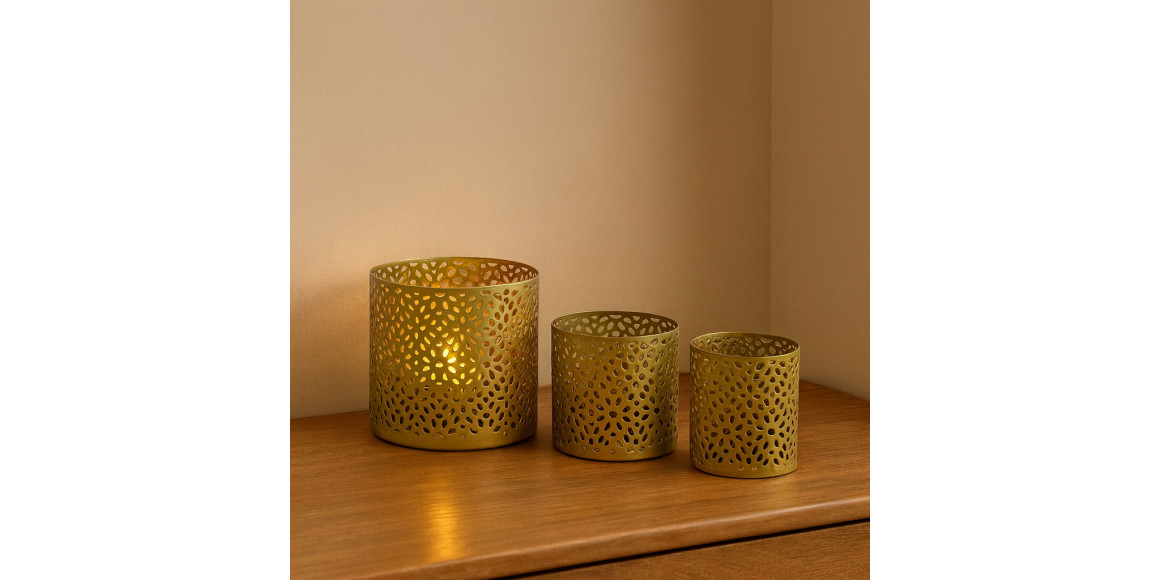 Մոմակալ KOOPMAN TEALIGHT HOLDER OF 3 SIZES (324342) (NB1422490)