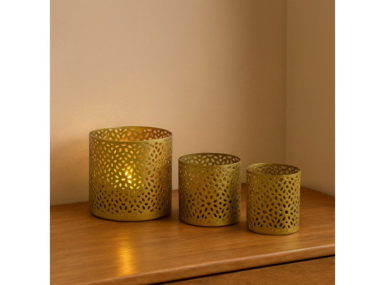 Candlestick KOOPMAN TEALIGHT HOLDER OF 3 SIZES (324342) (NB1422490)