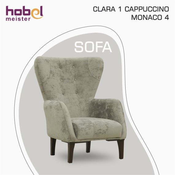 Armchair HOBEL CLARA 1 CAPPUCCINO MONACO 4 (1) 