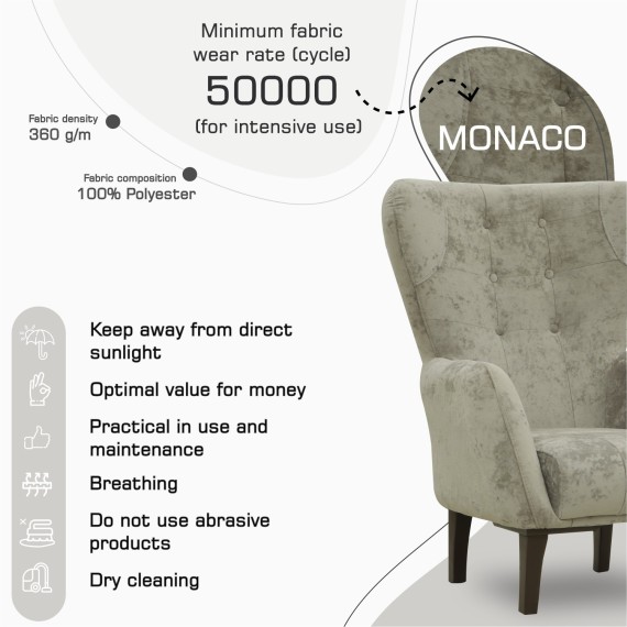 Armchair HOBEL CLARA 1 CAPPUCCINO MONACO 4 (1) 