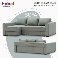 Sofa HOBEL CORNER LIZA PLUS F/P GREY SCANDI 21 L (5) 