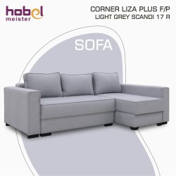Sofa HOBEL CORNER LIZA PLUS F/P LIGHT GREY SCANDI 17 R (5) 