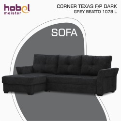 Диван HOBEL CORNER TEXAS F/P DARK GREY BEATTO 1078 L (5) 