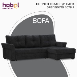 Диван HOBEL CORNER TEXAS F/P DARK GREY BEATTO 1078 R (5) 