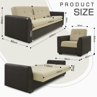 Гарнитур HOBEL MODERN LUX 3+1+1 F/R BROWN 3673/ CREAM LEONARDO 3 (4) 