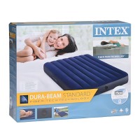 Air mattress INTEX WAVE BEAM FLOCKED 191X137X25 CM (I03403200)