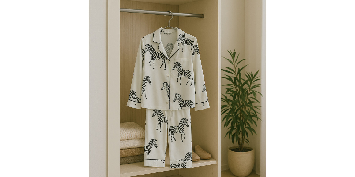 Գիշերազգեստ SLEEPWEAR 6942156223626 WHITE ZEBRA M 