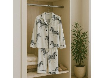 Nightwear SLEEPWEAR 6942156223626 WHITE ZEBRA M 