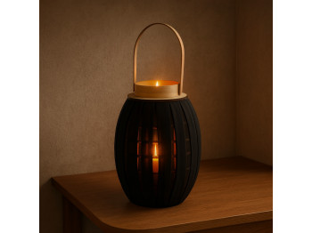 Մոմակալ KOOPMAN LANTERN WITH GAUZE 23X34CM BLA (435102040)