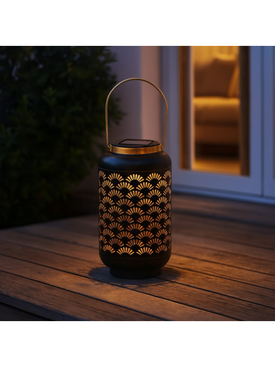 Դրսի լուսամփոփ KOOPMAN SOLAR LANTERN METAL DIA13H23.5 (512000990)