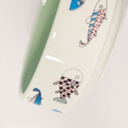 Миска для корма JOY CERAMIC 350 ML GREEN (062768-303)