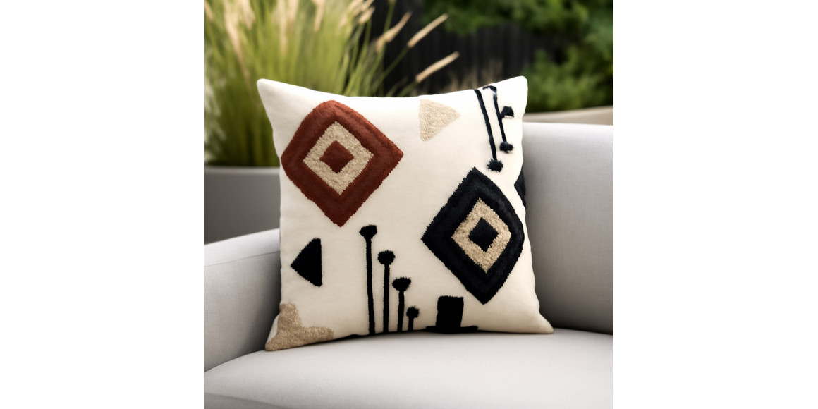 Подушка KOOPMAN 45X45CM TUFTED AZTEC (918398) (A35841610)