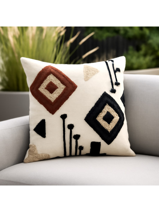 Pillow KOOPMAN 45X45CM TUFTED AZTEC (918398) (A35841610)