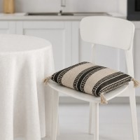 Աթոռի բարձիկ KOOPMAN 45X45CM BLACK STRIPE (A35850430)