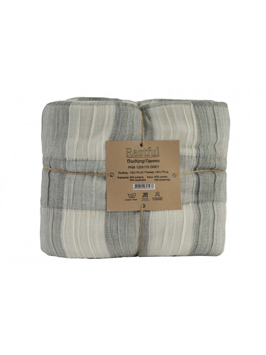 Plaid RESTFUL PKM 120X170 GREY 