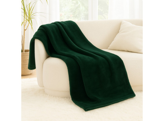 Ծածկոց KOOPMAN 125X150CM FLEECE GREEN (232531) (HZ1011820)