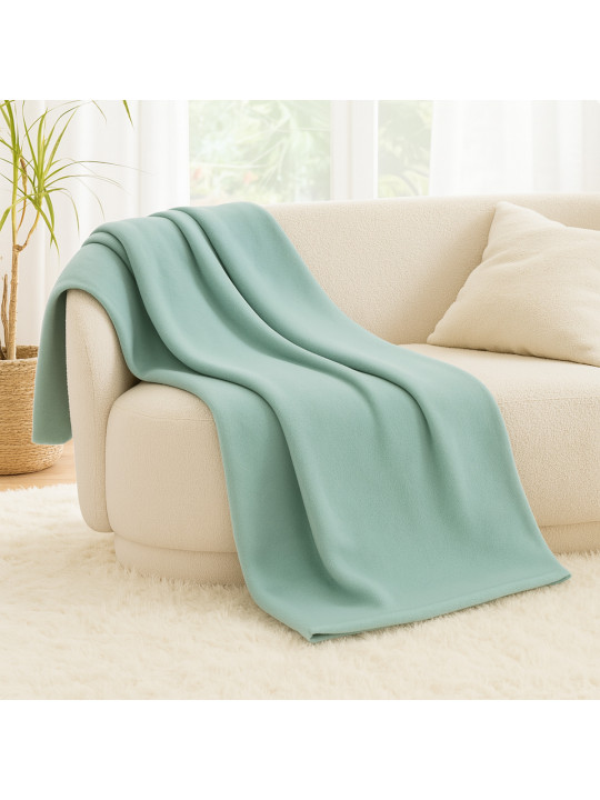 Plaid KOOPMAN 125X150CM FLEECE GREEN (HZ1011750)