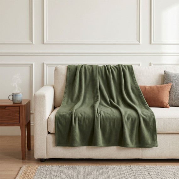 Plaid KOOPMAN 125X150CM FLEECE GREEN (HZ1012440)
