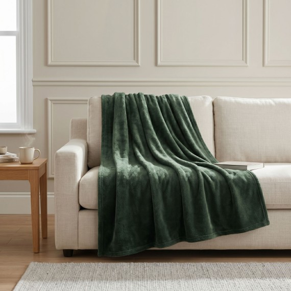 Ծածկոց KOOPMAN 125X150CM FLEECE GREEN (HZ1012460)