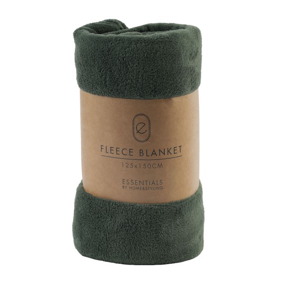 Plaid KOOPMAN 125X150CM FLEECE GREEN (HZ1012460)