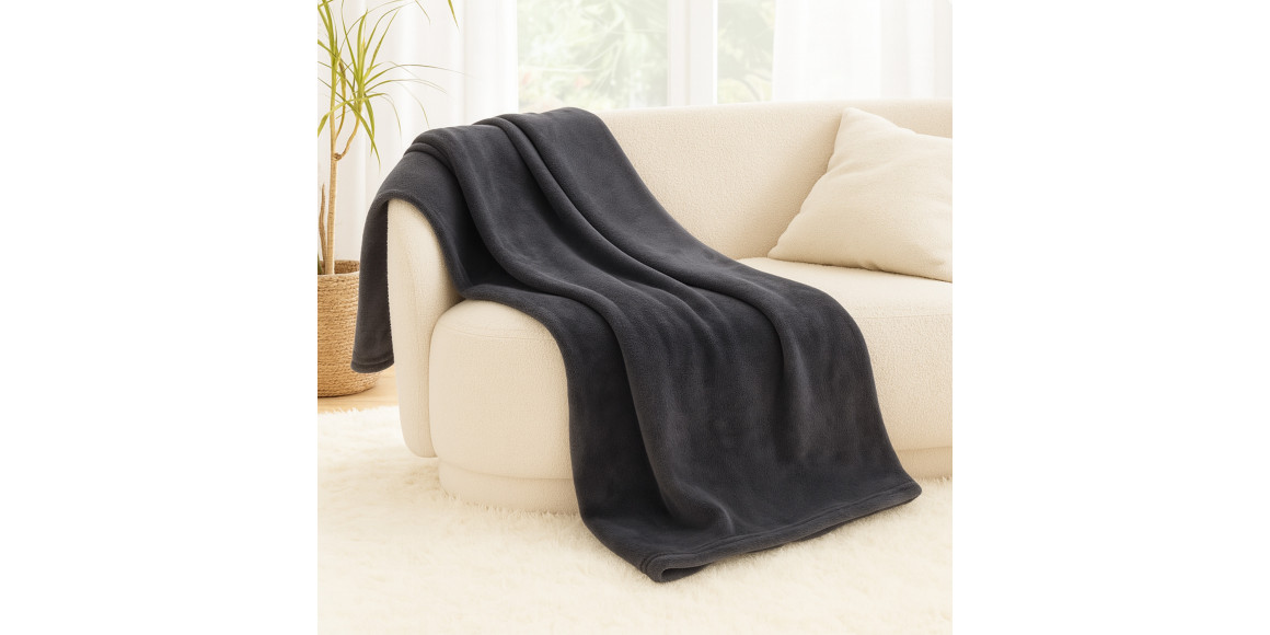 Ծածկոց KOOPMAN 125X150CM FLEECE GREY (HZ1011790)