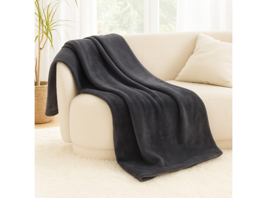 Ծածկոց KOOPMAN 125X150CM FLEECE GREY (HZ1011790)