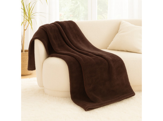 Ծածկոց KOOPMAN 125X150CM FLEECE TAUPE (232517) (HZ1011800)