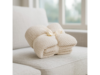 Plaid KOOPMAN 130X170CM FLEECE CREAM (HZ1011940)