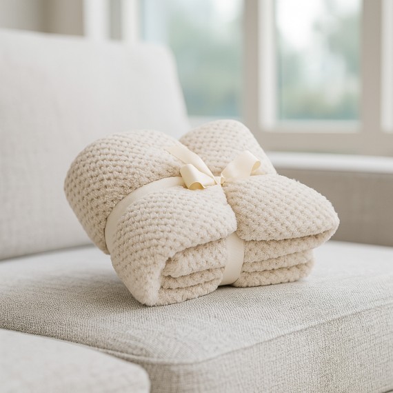 Plaid KOOPMAN 130X170CM FLEECE CREAM (HZ1011940)