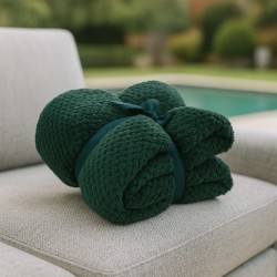Plaid KOOPMAN 130X170CM FLEECE GREEN (HZ1011950)