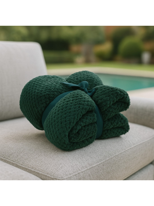 Ծածկոց KOOPMAN 130X170CM FLEECE GREEN (HZ1011950)